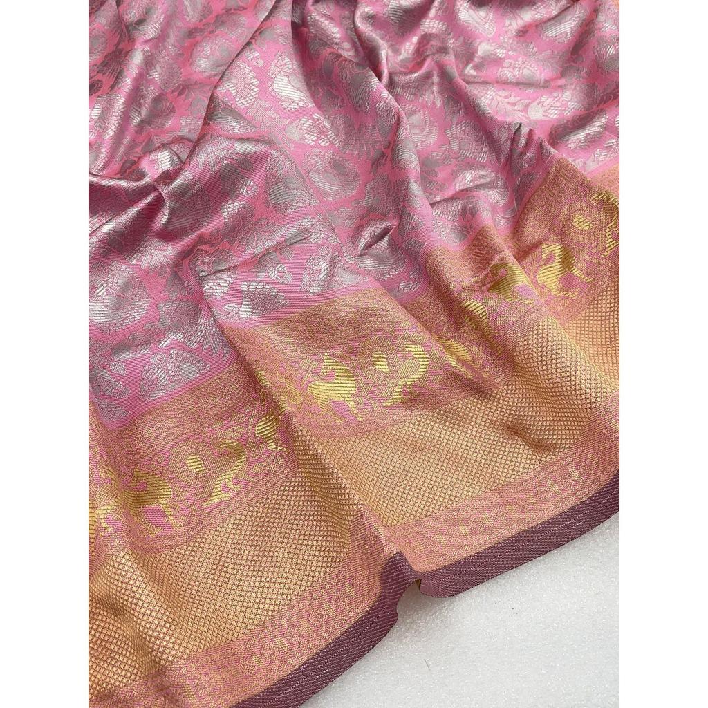 This Beautiful Saree Is Elegantly Decorated with Gorgeous Solid Jacquard Weave That Gives a Perfect Look To the Outfit.