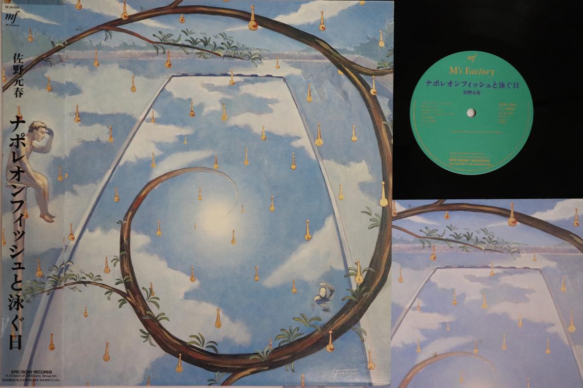 

LP Record MOTOHARU SANO A day to swim with Napoleon fish 283H5091 MS FACTORY 1989 Japan Obi Rock Used