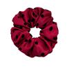 Simple Satin Dotted Large Braided Hairband with Elastic, Versatile Pleated Fabric Hair Tie, Small and Exclusive High-end Hair Accessory.
