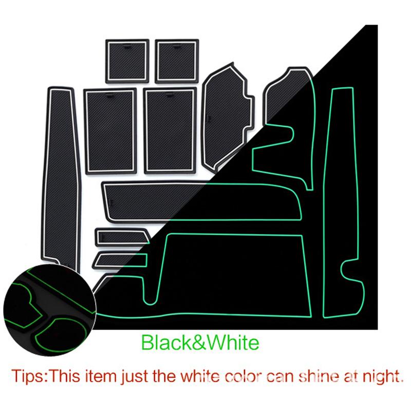 Rubber Door Groove Mat for Toyota Roomy Tank M900 Daihatsu Thor 2016~ Cushion Gate Storage Slot Coaster Dust-proof Sticke