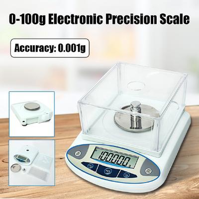 100x0,001g 1mg Digitale LCD Mini Tragbare Waage Elektronische Präzision Schmuck Waage Labor Analytische Waage