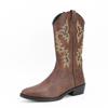 Fashion Handmade Men Cowboy Boots New Slip on Men Riding Boots Embroidery Western Boots Pointed-toe Mid-calf Male Boot Botas Para Hombre