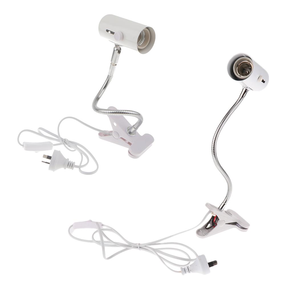 Gooseneck Reptile Ceramic Heating Light Bulb Lamp Holder E27 AU Plug