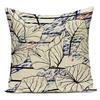 Decorative Throw Pillows Case Floral White Red Pink Flower Polyester Pillow Cushion Cover For Sofa Home Living Room Decor