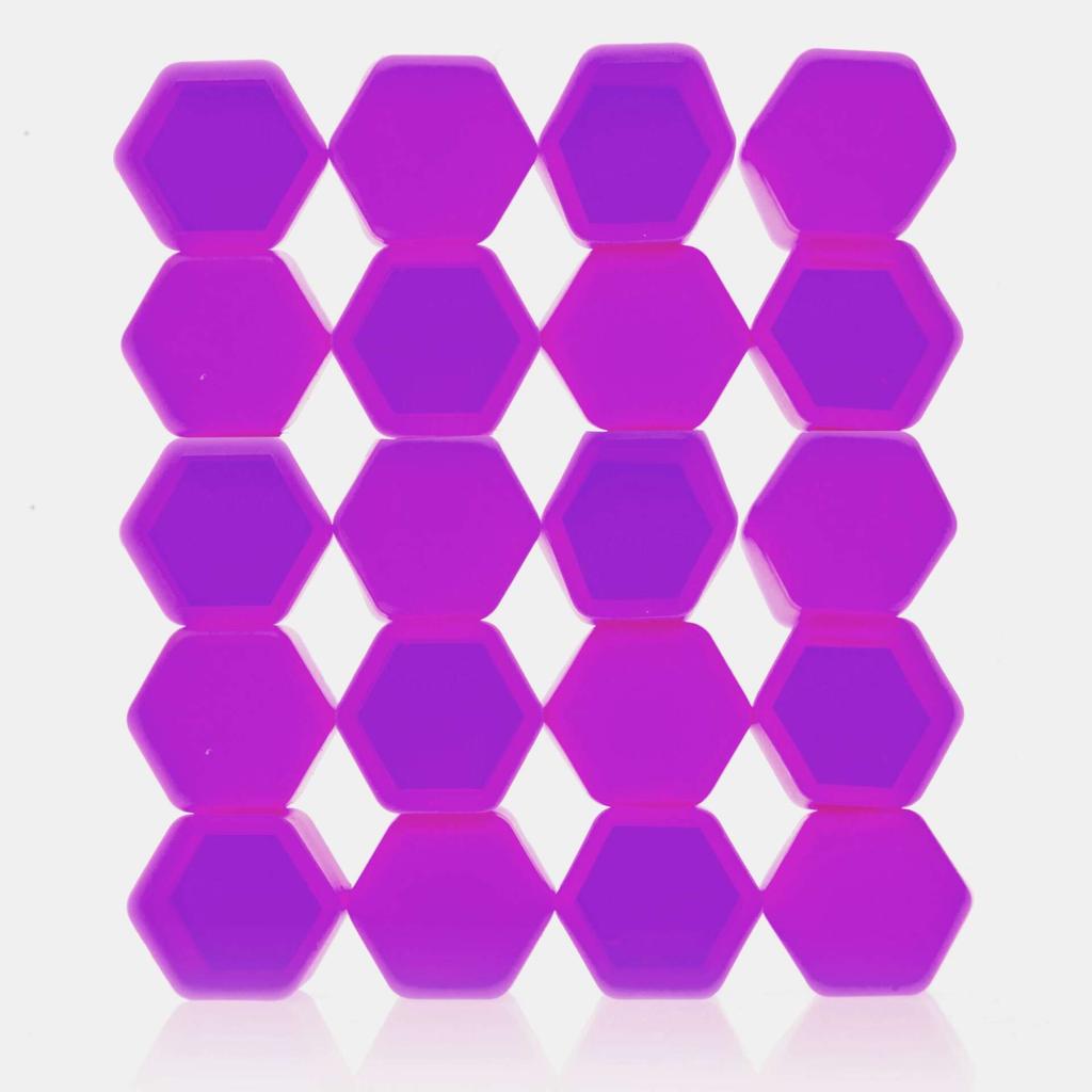 17mm Purple Silicone Bolt Caps - Universal Rim Caps Eptuning039