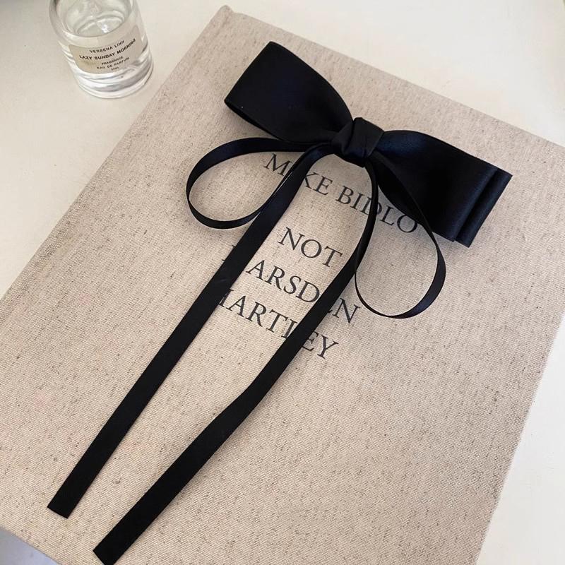 

Lystrfac Fashion Solid Color Hair Bow Ribbon Hairclip Back Head Top Hairpin Women Hair AccessorIies for Ladies Girls Headwear