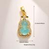 Elegant Green Chalcedony Gourd Pendant Necklace - Women's Versatile Chinese Style