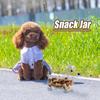 Dog Food Snack Jars Airtight Dog Treat Jar For Pets Puppy Snack Cookie Storage Dispenser Fo Snack Meat Strips Biscuits Candy