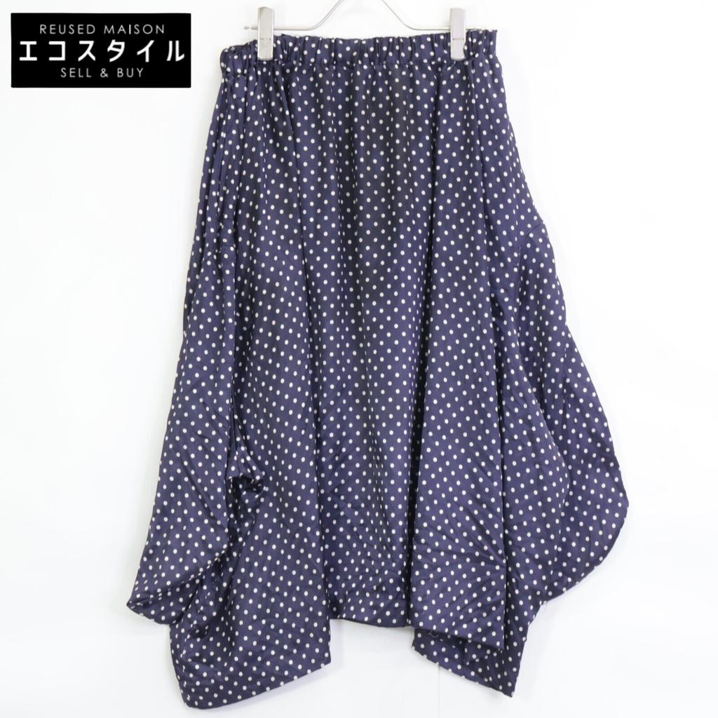 COMMEdesGARCONS ComCom RC-S019 AD2018 Navy Dot Transformed Skirt Skirt S NavyUsed
