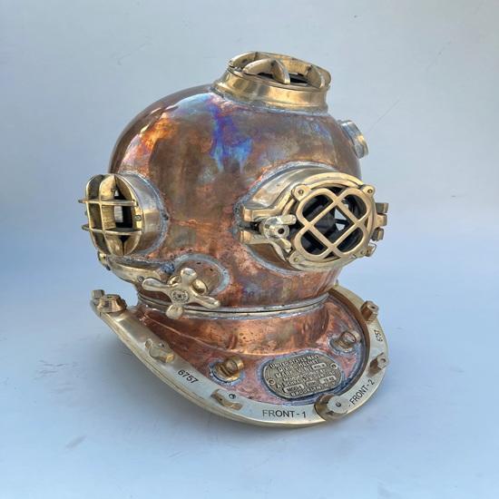 Copper Brass Scuba Divers Diving Helmet Helmet 45.72 Cm Us Navy Mark V Helmet Gift