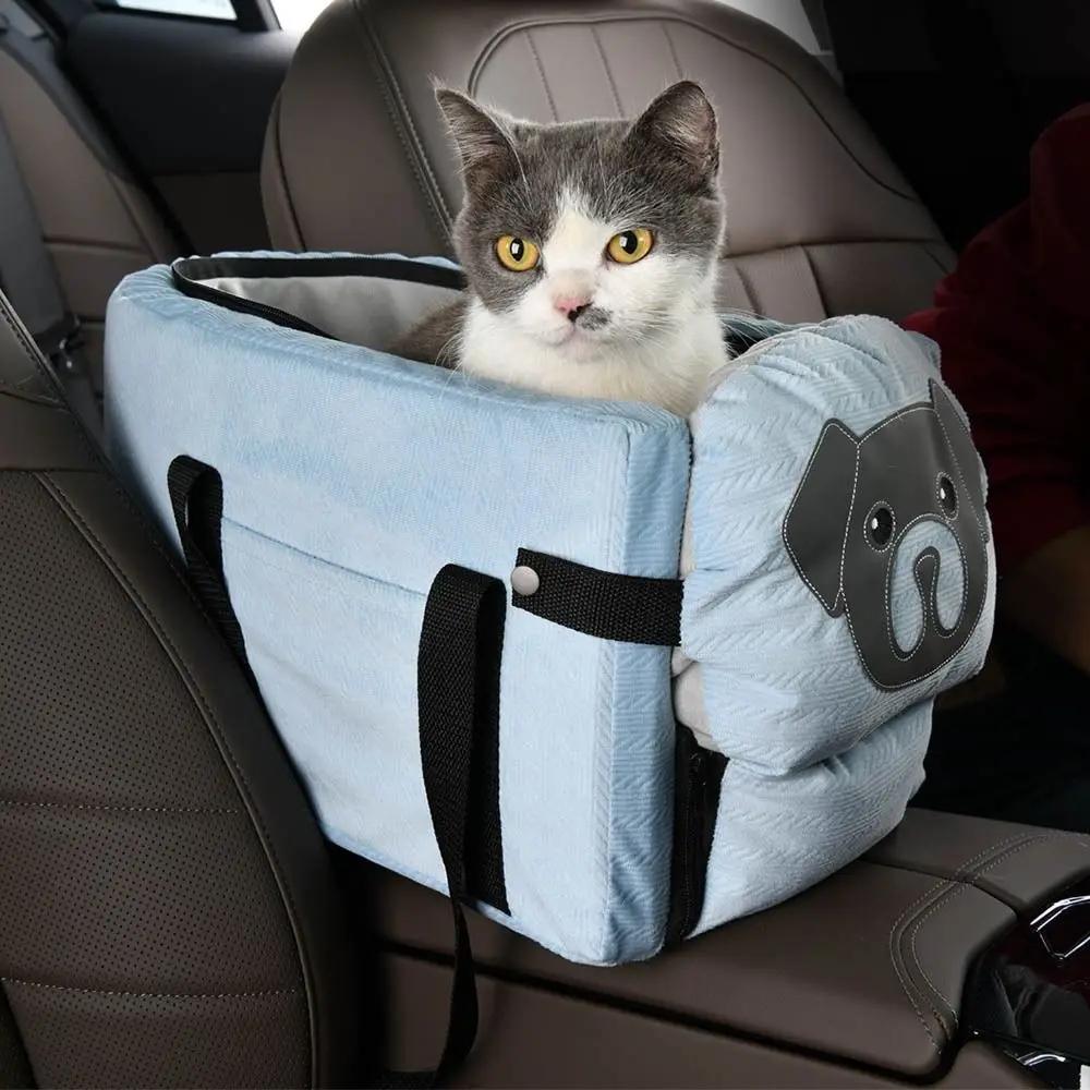 Hot Cute Pet Car Luggage Large Capacity Multifunction Pet Car Safety Seat Convenient Dog Car Backpack Outdoor Travel