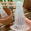 10PCS Mesh Pad Flower Pot Drain Cover Plastic Flower Pot Soil Cover  Prevent Soil Loss