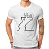 La Linea The Line Osvaldo Cavandoli TV Mens Happy Fashion Tshirt Summer Street Round Neck Casual Camisetas Tshirt Cotton