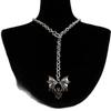 Gothic Persönlichkeit Punk Halskette Lange Gothic Fledermaus Anhänger Halskette Übertreibung Pullover Kette Schmuck Halloween Party ZubehörGutes Produkt