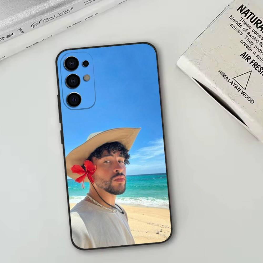 Bad Bunny Phone Case For Samsung S25,S24,S21,S22,S23,S30,Ultra,S20,Plus,Fe,Lite,Note,10,Black Cover
