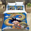 3D Dragon Ball Cartoon Bedding Set (3 Pieces) – Includes Duvet Cover and Pillowcases. Soft and Comfortable.