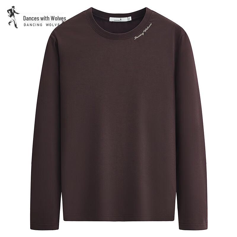 Dancing with Wolves Men s Embroidered Anti-Bacterial Long Sleeve T-Shirt 48