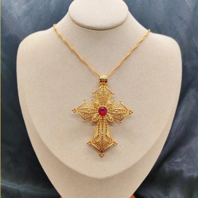 Bestselling Cross Pendant Necklace - 24K Gold Plated Christian Jesus Jewelry for Women, Religious Gift &   Fashion Accessory