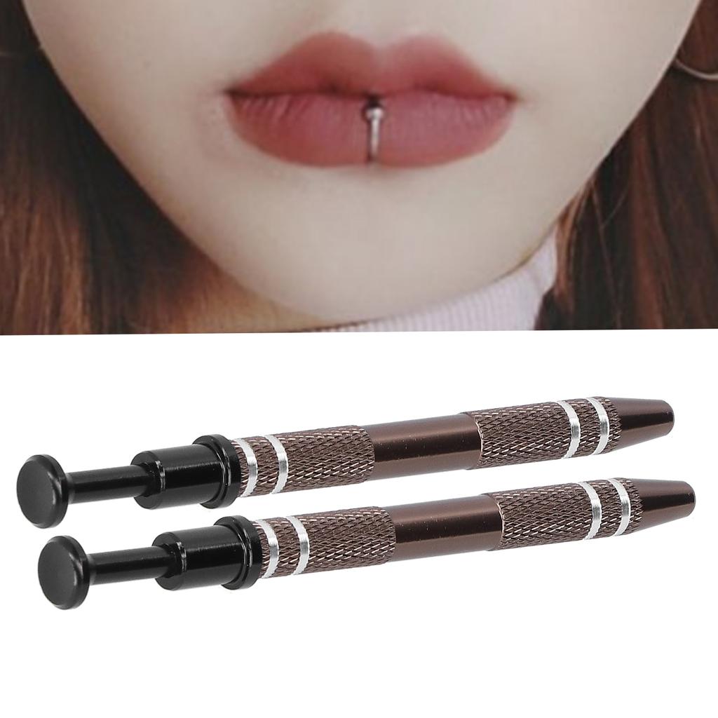 2pcs Alloy 4 Prongs Bead Holder Jewelry Bead Grasping Pick Up Tool Body Piercing Accessory