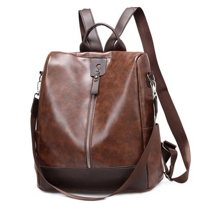 Damenrucksack für Damen Neue PU-Damentasche Europäischer und amerikanischer Retro-Casual-Outdoor-Reiserucksack Diebstahlschutz-Tasche