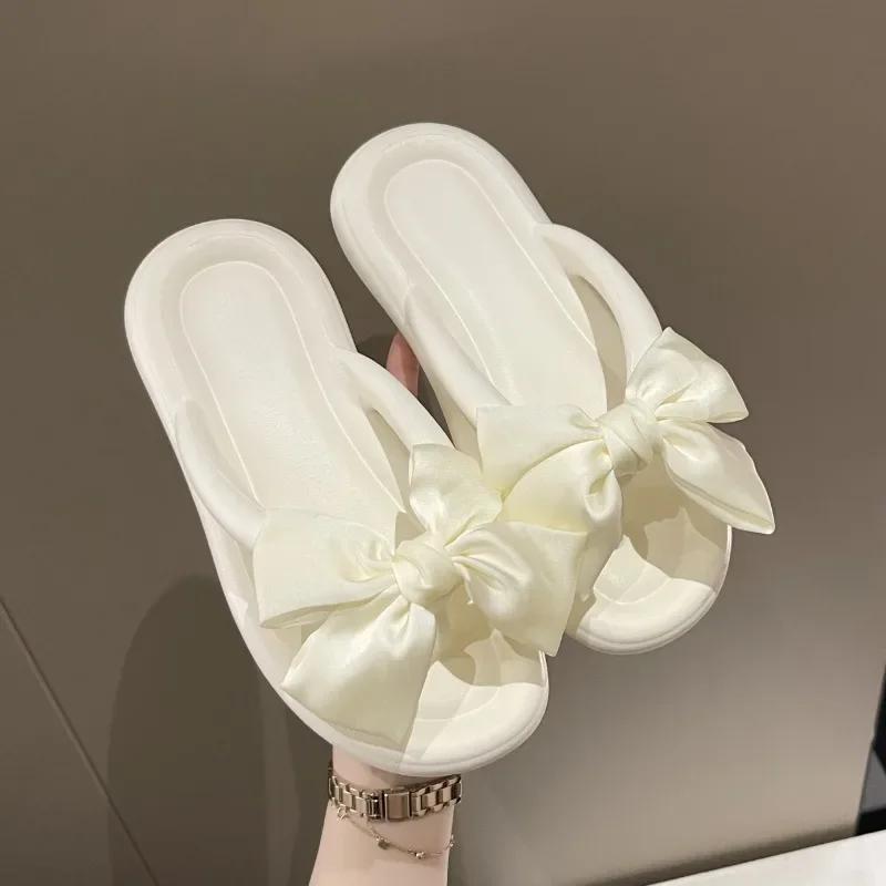 New Women's Bow Flat Slippers Are Hot Selling In 2024, Outdoor Women's Sandals, Casual Women's Beach Shoes, Designer Sandals