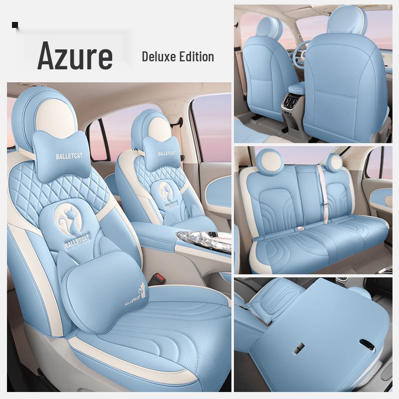 ZFL Leather Sports Seat Cushion for Great Wall ORA Ballet Cat - All-Season Car Seat Cover