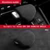 Top Suede Wrap Gear Shift Knob Cover for Honda Avancier CR-V UR-V Breeze 2016-2025 ABS Trim Protector