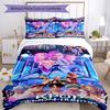 3pcs Kpop Hunter4 pattern bedding set duvet cover set includes duvet cover &pillowcases, perfect all season bedroom decoration & gift