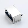 1-10Pcs 1*2 RJ45 Metal 16P 16Pin Female PCB Right Angle Board Jack Connector 8P8C Crystal Head Socket 1x2 21mm Network Interface