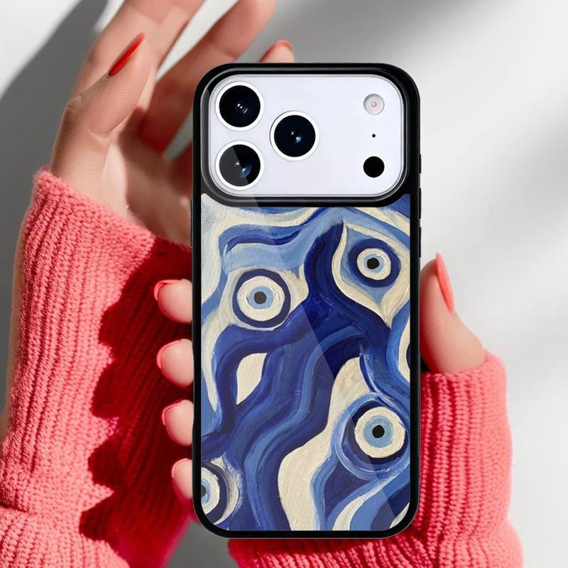 Evil Eye Phone Case for iPhone 17 16 15 14 13 Pro Max Back Cover for 12 11 Pro Coque