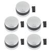 3PCS/5PCS/6pcs Gas Grill Control Knobs Replacement Non-slip Rotary Switches Fit BBQ Gas Grill For Oven Stove Round Accessories