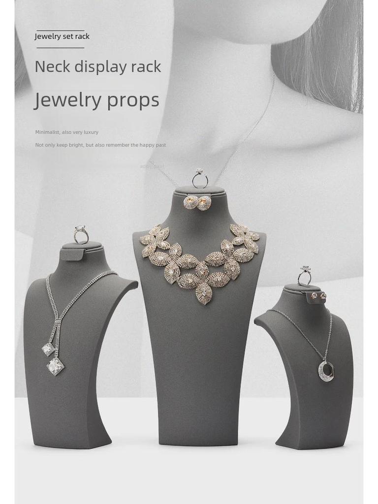 Jewelry Store Window Display: Necklace & Earring Stand Set