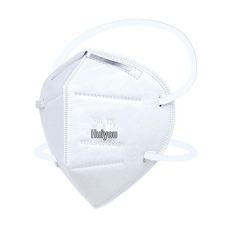 Huiyou KN95 Dust Mask with Adjustable Earloop - Anti-Odor, Anti-Dust Protection for Grinding, Spray Painting, and Welding