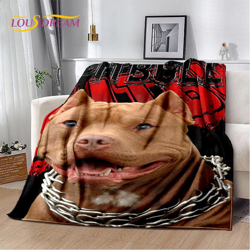 Cartoon French Pit Bull Dog Pet Soft Plush Blanket,Flannel Blanket Throw Blanket for Living Room Bedroom Bed Sofa Picnic Cover