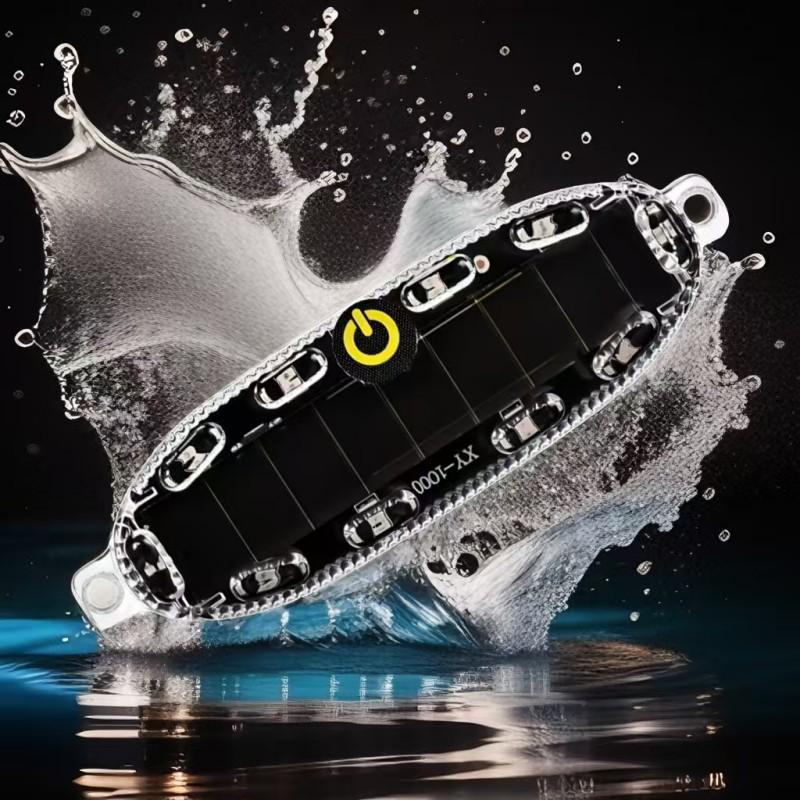 Universal Solar-Powered LED Strobe Warning Light for Motorcycles and Tricycles - Free Wiring