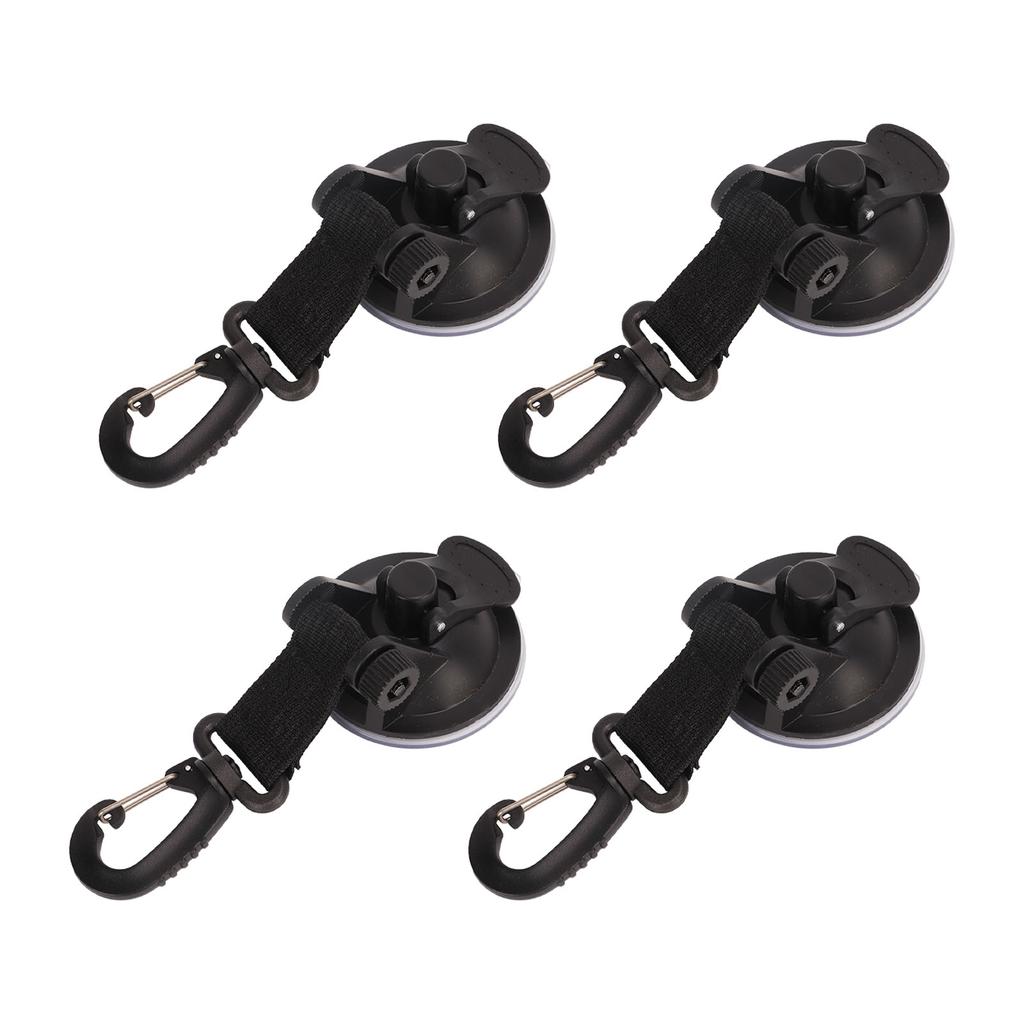 4Pcs Heavy Duty Suction Cups Anchor High Strength Portable Strong Suction Cups with Hooks for