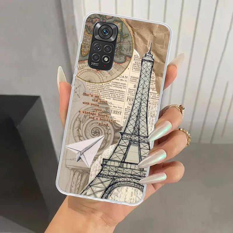 World Map Travel Plans Phone Case for Xiaomi Redmi Note 14 13 12S 12 11S 11 Pro Plus 11T 11E 10S 9 9S Soft Funda Print Shell Not