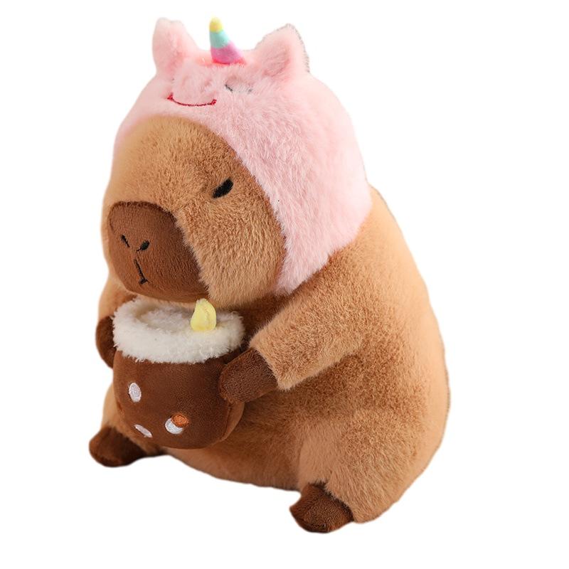Cute Plush Capybara Toy Soft And Cuddly Stuffed Animal For Kids Perfect Birthday Gift 30cm Height
