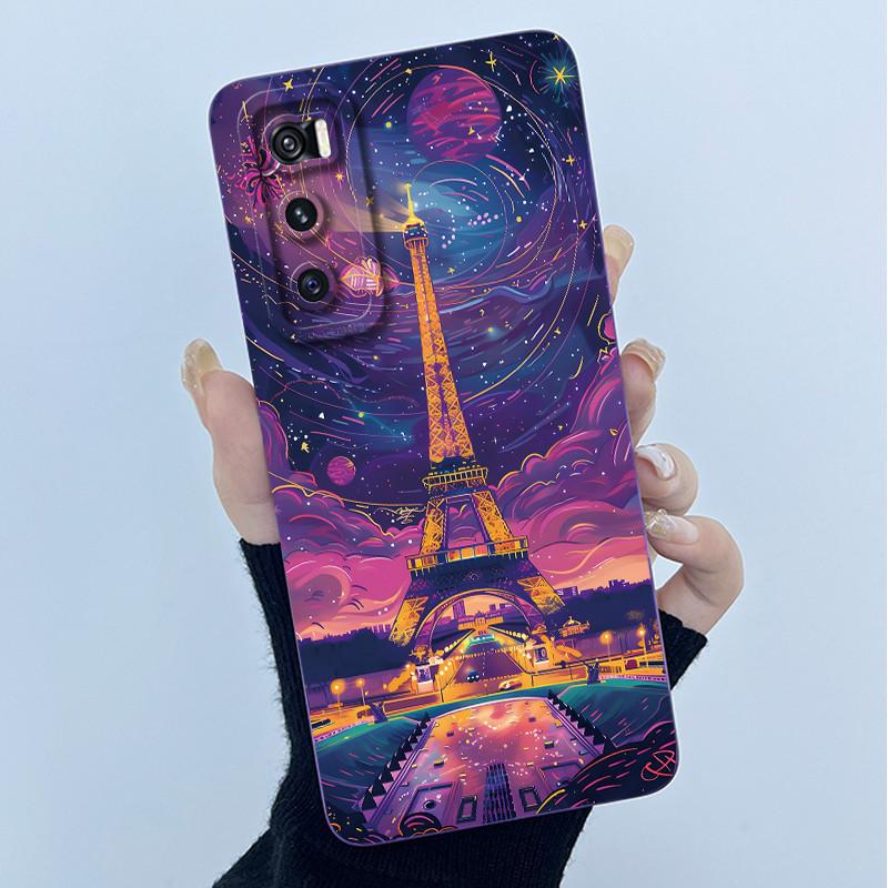 For Vivo V20 SE / Vivo Y70 Cases V2022 V2023 Soft Silicone Phone Case Sweet Printing Cartoon Protective Shell Painted Back Cover