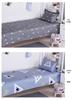 Velvet Single Bed Sheet & Double Quilt Cover for Dormitories in Simple Style
