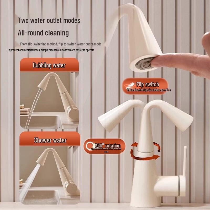 Yipan Rose Gold Anti-Splash Cold & Hot Faucet
