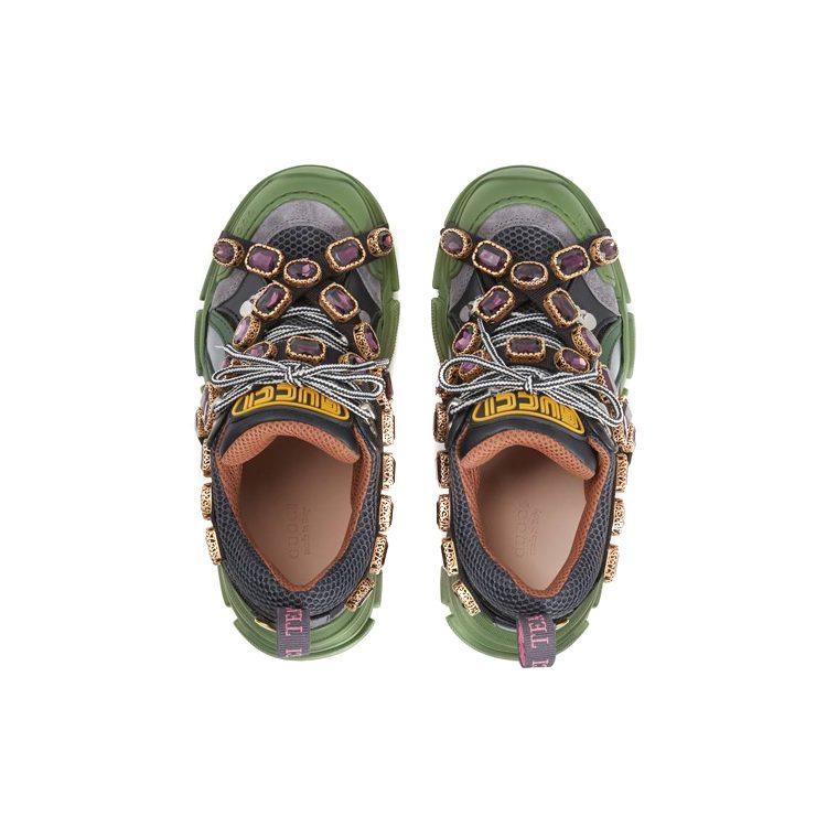 Gucci Wmns Flashtrek Crystals 'Green' Women's 537355 GGZ30 1261