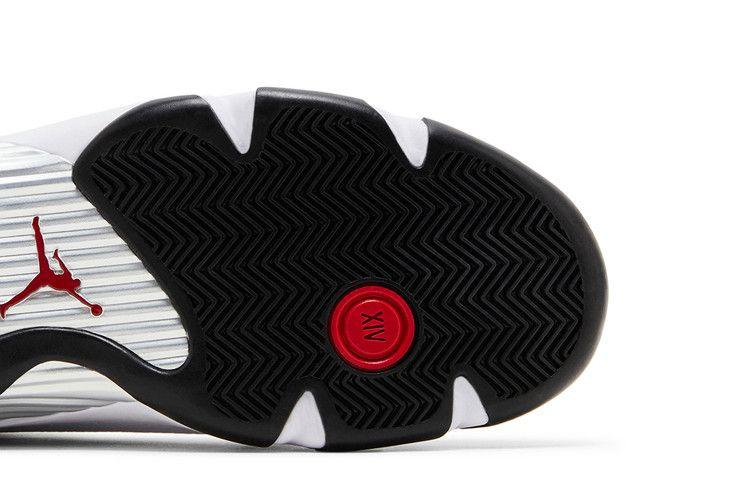 Men's Sneakers Jordan 14 Retro Black Toe (2024) White/Varsity Red/Black/Metallic Silver