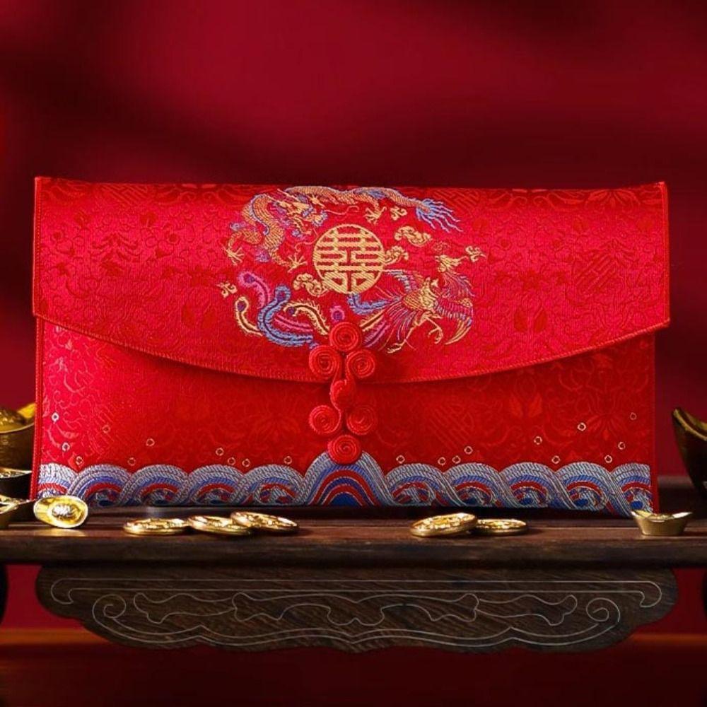 Best Wishes Wedding Red Envelope Multiple Patterns Red Money Packet HongBao Spring Festival