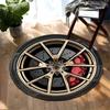 1pc Large Round Carpet Cartoon Design Red Accents Non-Slip Home Decor Perfect for Living Room Bedroom Office Multiple Sizes