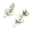 Les Trésors De Lily [H5564] - Silver Earrings 'Jet Black Goddess'