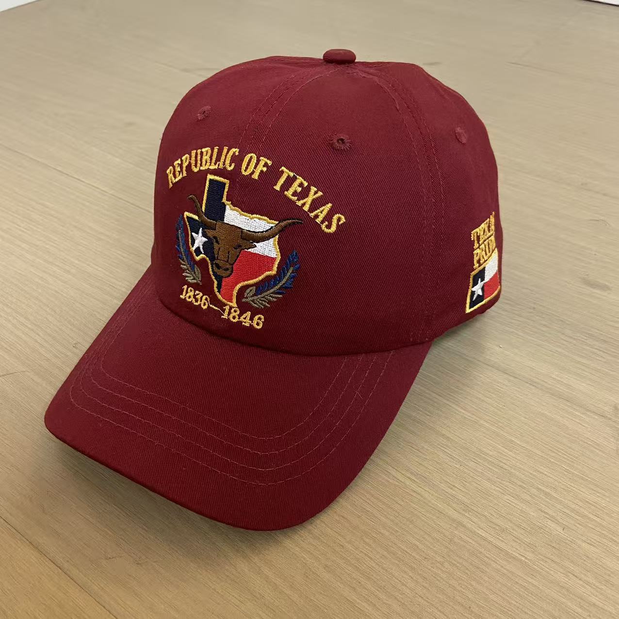 Embroidery Baseball Cap Trendy Brand Retro Washed Cap Sunshade Sunscreen Hat Men S And Women S Models красный