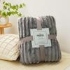 Double Sided Throw Blanket Warm Plush Striped Blankets New Conditioning Quilt
