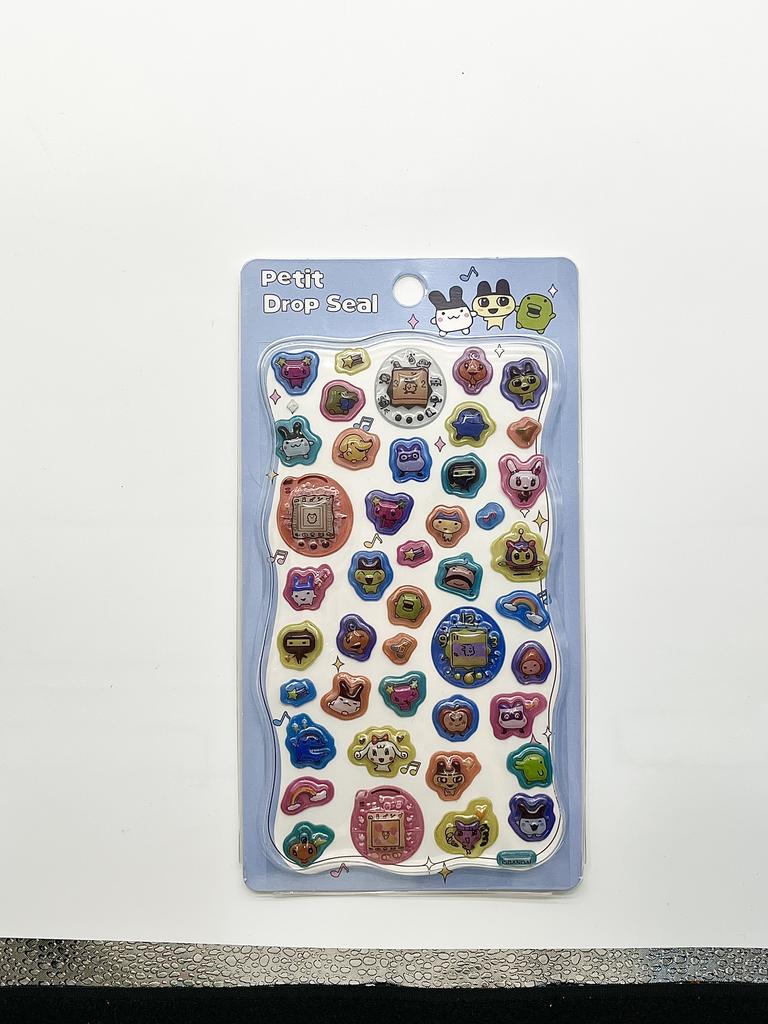 New Style Tamagotchi Sticker Cartoon Decorative Sticker Versatile Diy Nostalgic Digital Pet Theme Decoration For Gift