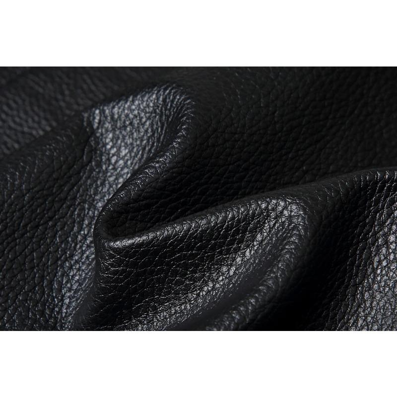 Chinês Tamanho Marrom Preto Couro de Vaca Real M65 Caça Jaqueta de Couro Homens Genuíno Casaco de Couro Inverno Bolsos Jaquetas Jaqueta Masculina De Couro